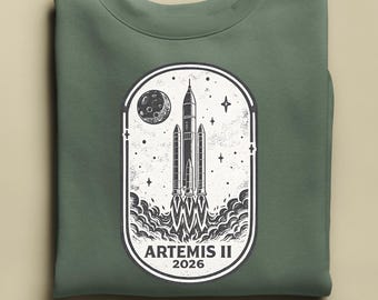 Artemis II Mission Sweatshirt, Dark Side of the Moon Hoodie