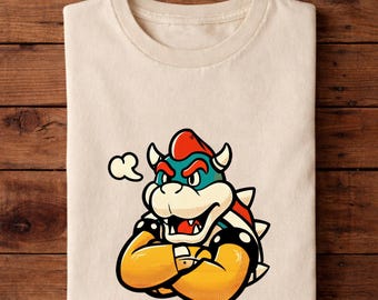 Bowser Mario Character Shirt, Super Mario Family Shirt, Super Mario Character Shirt, Super Mario Birthday Party Shirt, Mario & Friends Shirt