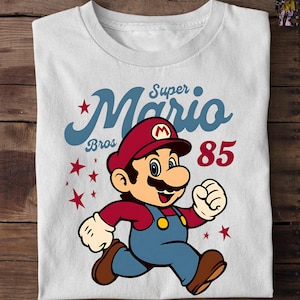 Retro Super Mario Shirt, Super Mario Family Shirt, Super Mario Character Shirt, Mario Birthday Party Shirt, Mario & Friends Party Shirt