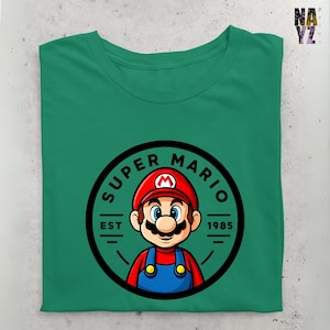 Retro Super Mario Shirt, Super Mario Family Shirt, Super Mario Character Shirt, Mario Birthday Party Shirt, Mario & Friends Party Shirt
