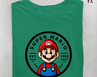 Retro Super Mario Shirt, Super Mario Family Shirt, Super Mario Character Shirt, Mario Birthday Party Shirt, Mario & Friends Party Shirt