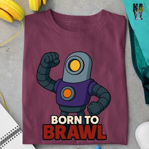 Brawl Stars Rico Shirt, Brawl Stars Shirt, Born to Brawl Shirt, Brawl Stars Character Shirt, Brawl Stars Gift Idea, Brawl Stars Fan Gift