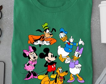 Mickey Mouse Friends Shirt, Disney Characters Tee, Minnie Goofy Pluto Donald Daisy Shirt, Cute Disney Family Tee