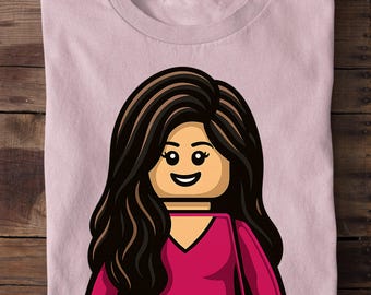 Custom Birthday Girl Building Blocks Shirt: Matching Family Tees