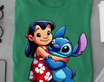 Vintage Stitch Shirt, Embroidery Style Stitch  Shirt, Stitch Shirt, Disneyland Stitch Shirt, Stitch Gift Idea, Unique Stitch Shirt