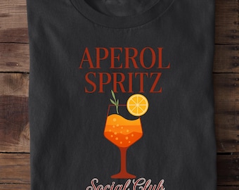 Aperol Spritz Graphic Tee: Italian Cocktail Shirt