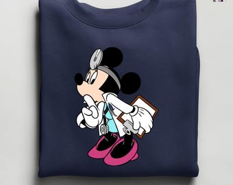Minnie Mouse Nurse Sweatshirt, Nurse Minnie Sweat, Future Nurse Hoodie, Doctor Minnie Sweat, Nursing School Sweat, Cute Nurse Gift Idea