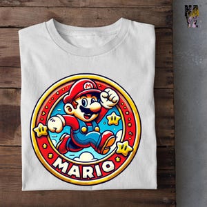 Retro Super Mario T-Shirt: Family & Friends Party Shirt