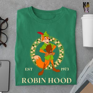 Retro Disney Robin Hood Maid Marian Little John Shirt, Disney Robin Hood And Little John Shirt, Vintage Disney Robin Hood 1973 Shirt