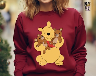 Cutie Pooh Sweatshirt, Pooh Bear and Friends Sweatshirt, Disney Winnie The Pooh Sweatshirt, Disney Family Sweatshirt, Vacation Sweatshirt