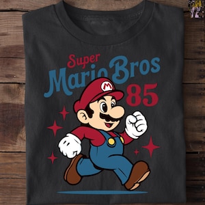 Retro Super Mario Shirt, Super Mario Family Shirt, Super Mario Character Shirt, Mario Birthday Party Shirt, Mario & Friends Party Shirt