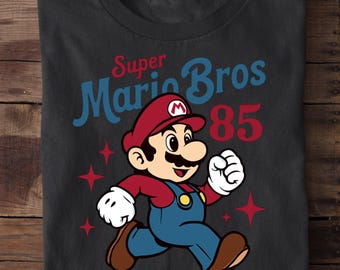 Retro Super Mario Shirt, Super Mario Family Shirt, Super Mario Character Shirt, Mario Birthday Party Shirt, Mario & Friends Party Shirt
