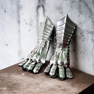 Nazgul-handschoenen | Middeleeuws Dark Knight-paar | Middeleeuwse cosplay Sauron-handschoenen | Ultiem Larp Prop Halloween- en kerstcadeau