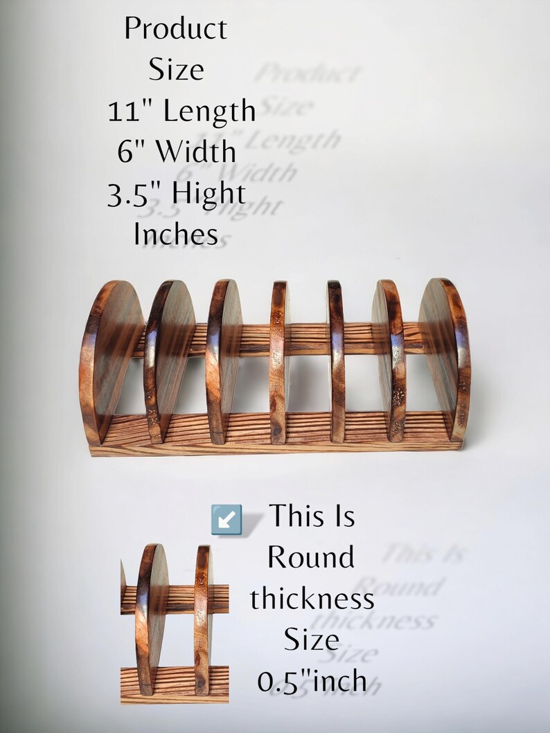 Rustic Handmade Wooden Plate Rack | Kitchen Countertop Stand - Etsy