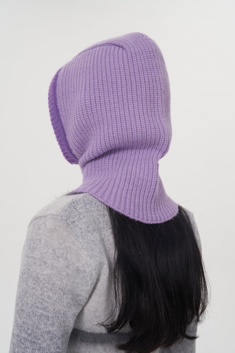 Handmade Knitted Balaclava Hat, Women Ladies Balaclava Beanie Hat