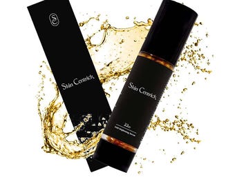 22kt Gold Brightening Face Serum – Dark Spots, Dull Skin – Brighten, Hydrate, Revitalize – Skin Centrick