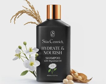 Hydrating & Nourishing Shampoo with Abyssinian Oil | Moisturizing Hair Cleanser | Soft Smooth Healthy Looking Hair