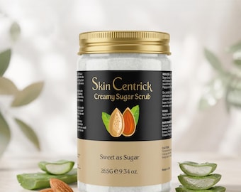 Creamy Sugar Scrub for Smooth Glowing Skin | Hydrating Body Polish