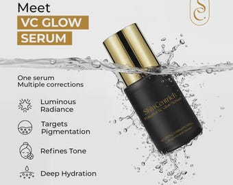 Vitamin C Glow Serum for Bright Skin, Even Tone, Hydration