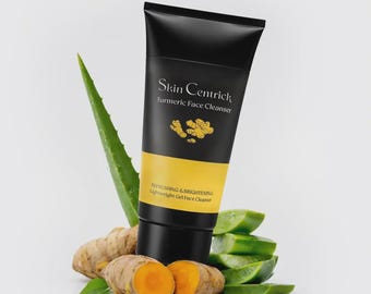 Turmeric Face Cleanser for Dark Spots | Brightening Gentle Wash for Glow
