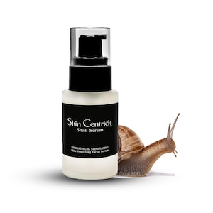 Skin Centrick Snail Mucin Serum - Hydrating Serum for Face and Neck with Snail Secretion Filtrate, Best Glass Skin Serums for All Skin Type
