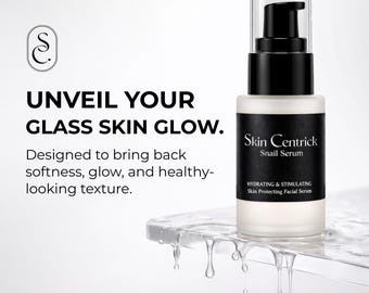 Sérum de mucina de caracol para una piel radiante / Cuidado facial coreano hidratante / Antienvejecimiento + Reparación de la barrera cutánea