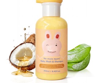 Gentle Baby Wash and Shampoo – Aloe Vera and Coconut Oil – Cleansing, Hydration – Skin Centrick
