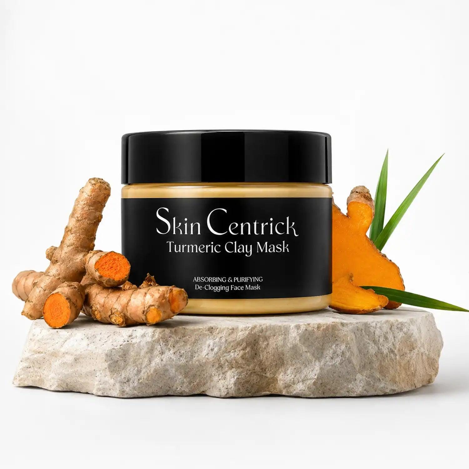Turmeric Clay Mask for Acne and Blackheads, Deep Pore Detox Face Mask…