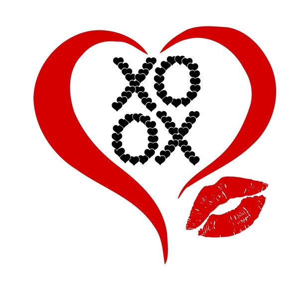 Red black xoxo heart png svg hugs and kisses.xoxo love letters.xoxo heart shirt.Valentine xoxo pngxoxo heart shirt.bestseller heart