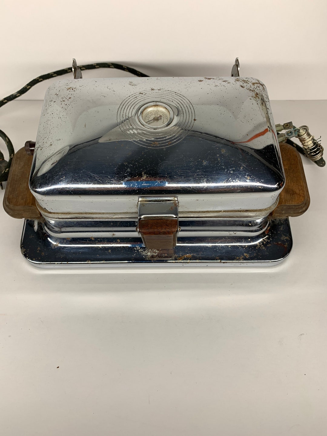 Antique Waffle Iron Etsy