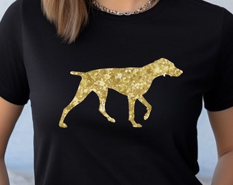 Pointer Sparkle Shirt, German Shorthaired Pointer Shirt, Dog Mom Gift, GSP Mom, Pointer Mom, Bird Dog Lover, GSP Dog Lover Gift, Glitter Dog