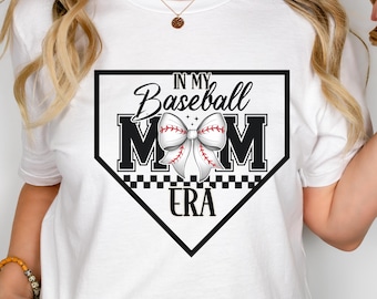 Camiseta de la era de mi mamá del béisbol, camiseta del día del juego para mamá del béisbol, camiseta de mamá del béisbol, regalos para mamá deportista, camiseta de la era de mamá, regalo para mamá del béisbol