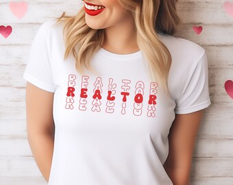 Red Realtor Shirt, Real Estate Agent Shirt, Real Estate Tee, Funny Tshirt, Gift for Realtor, Unisex Shirt, Cute Retro Shirt, Top Agent, Cute