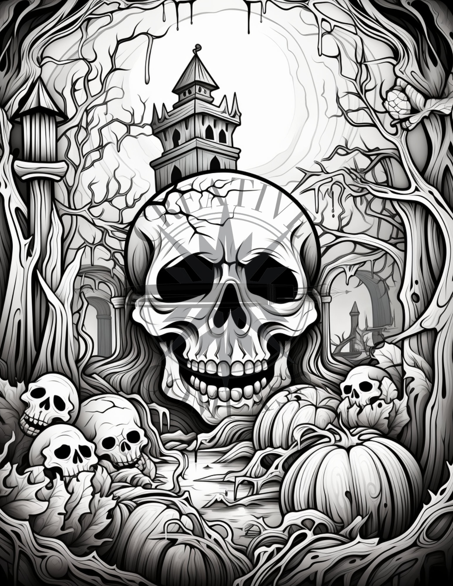 Halloween Coloring Book: for Kids Ages 3-8 Years Old - Etsy