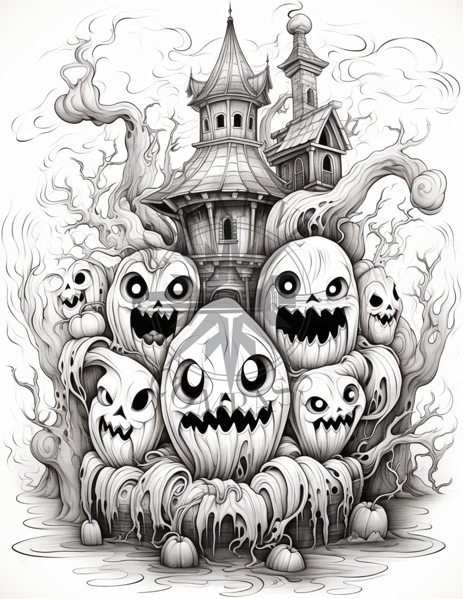 Halloween Coloring Book: for Kids Ages 3-8 Years Old - Etsy