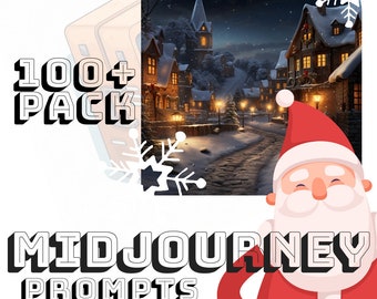 Christmas Midjourney Prompt Pack I 100+ Midjourney Prompts for Patterns and Designs I Digital Midjourney Prompts for Instant Copy I Winter