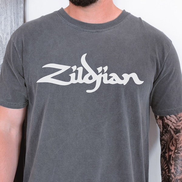 Zildjian Cymbals T-Shirt on Vintage Black Comfort Colors 1717 Tee