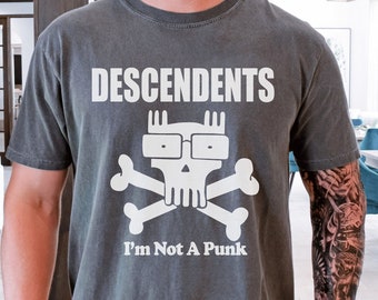 Descendents Im Not a Punk T-Shirdt on Vintage Black Comfort Colors 1717 Tee