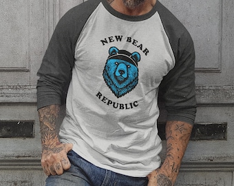 New Bear Republic Raglan Baseball Team Shirt