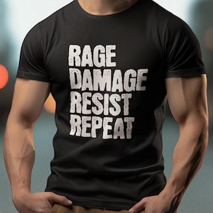 Barbarian Rage Shirt, Dungeons and Dragons Shirt, DnD Shirt, D&D Shirt, Rage Resist Shirt, Gamer Gift, Rage T-Shirt, Gaming Tee, TTRPG Tee