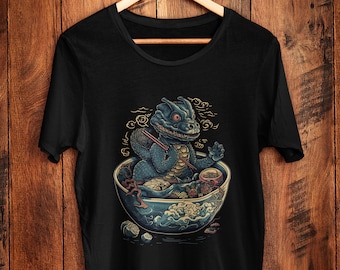 Baby Kaiju Ramen Shirt, Ramen Shirt, Kaiju Shirt, Kaiju Ramen Shirt, Anime, Anime Shirt, Japanisches Essen Shirt, Ramen-Liebhaber-Shirt, Ramen