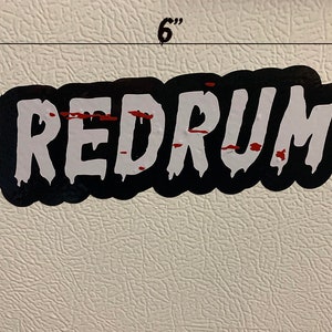 redrum custom vinyl decal multi color