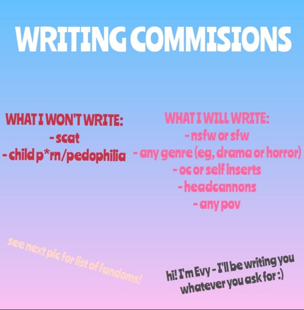 Writing Commission for 5000 (5k) Words PDF File - Etsy