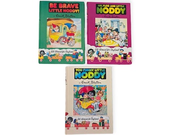 Vintage 1980’s Enid Blyton Hardcover Noddy Books – 3 Titles to Choose From!