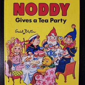 Libros vintage de tapa dura de Noddy Gives A Tea Party