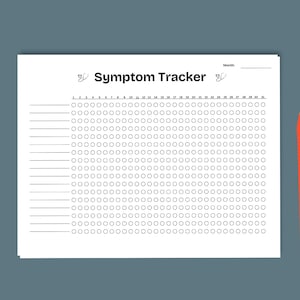 Printable Symptom Tracker: Medical Journal Log (PDF Download)