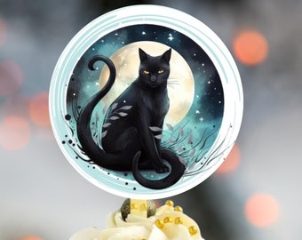 黒猫カップケーキ PDF（デジタルダウンロードレシピ） - Etsy 日本