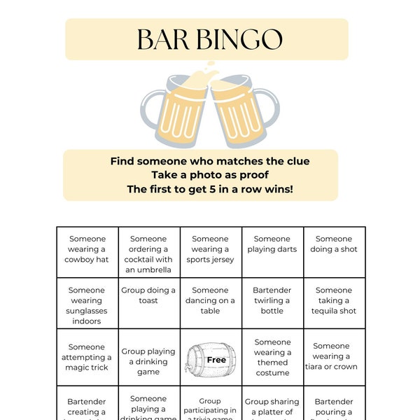 Pub Drinking Games Etsy