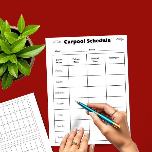 Pick up Log Sheet Template Etsy