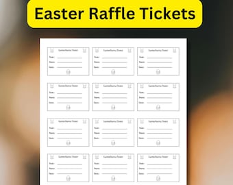 Oster-Verlosungstickets: Fundraiser-Eintrag, Geben Sie ein, um Tickets zu gewinnen, Ostersonntag-Verlosung, Kirchen-Spendenaktion, Schul-PTO-Spendenaktion